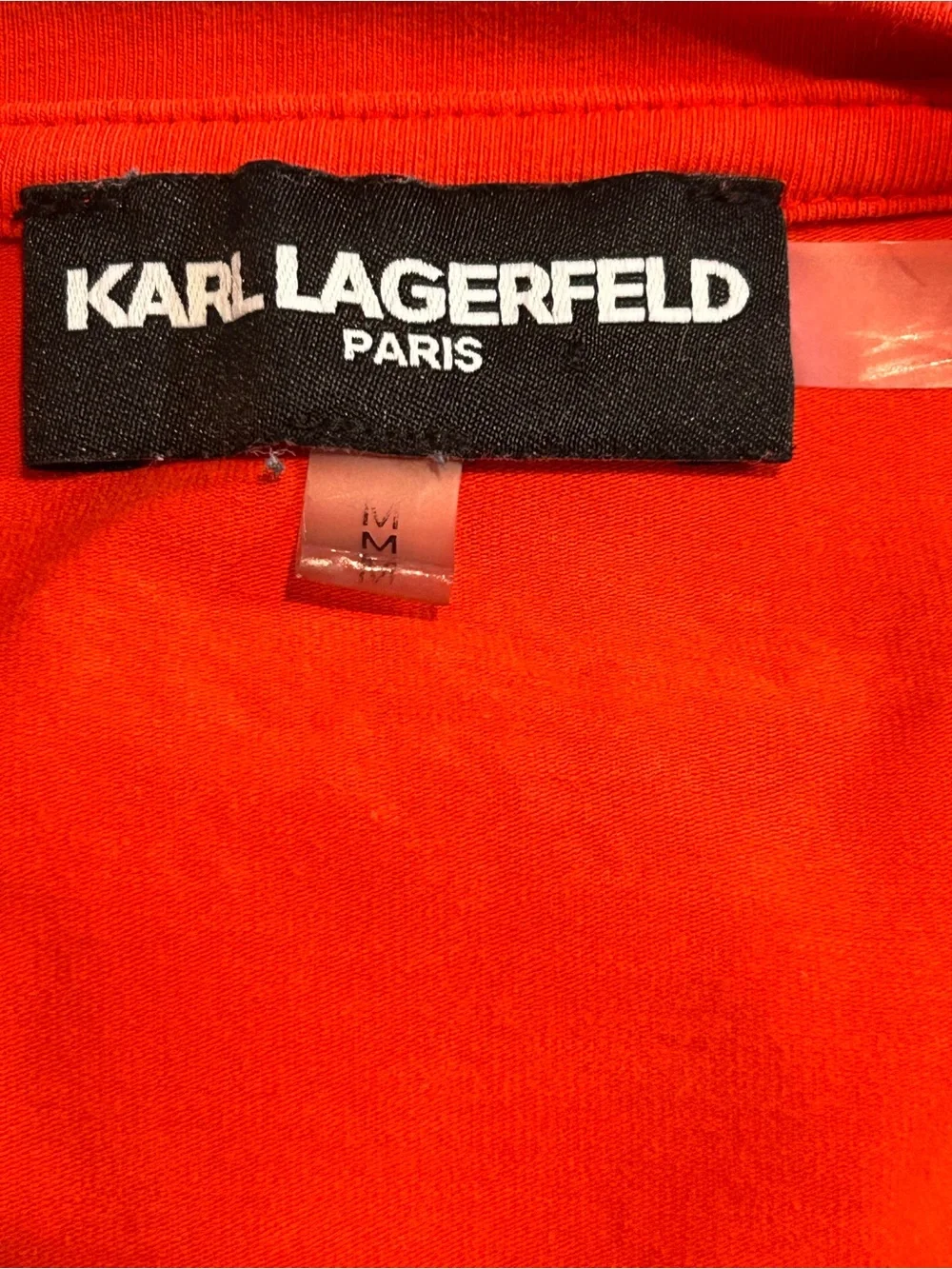 Karl Lagerfeld Kids Red Paris Cat Graphic Tee Size Medium